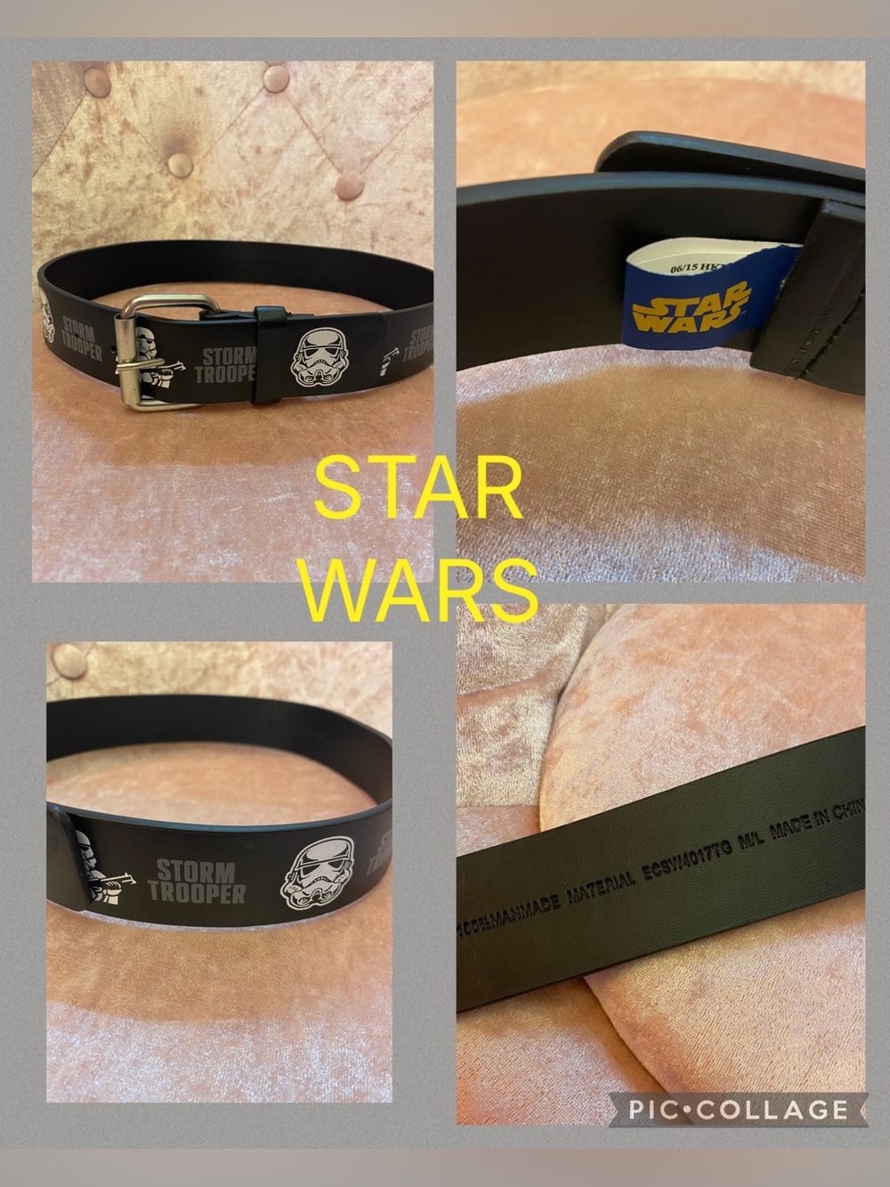 - Star Wars Storm Trooper Boys Belt (M-L) 29”
